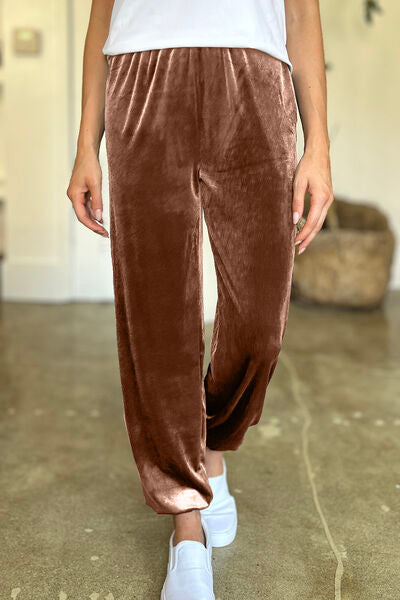 FAM-FAM Pocketed Elastic Waist Joggers - Pahabu - Women's Clothing & Shop