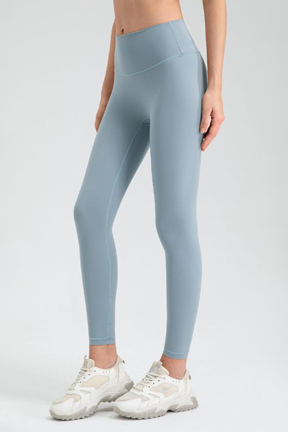 Wide Waistband Sport Leggings - Pahabu - Women's Clothing & Shop