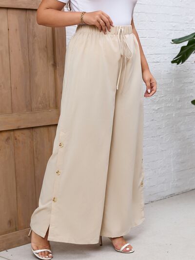 Tied Wide Leg Pants - Pahabu - Women's Clothing & Shop