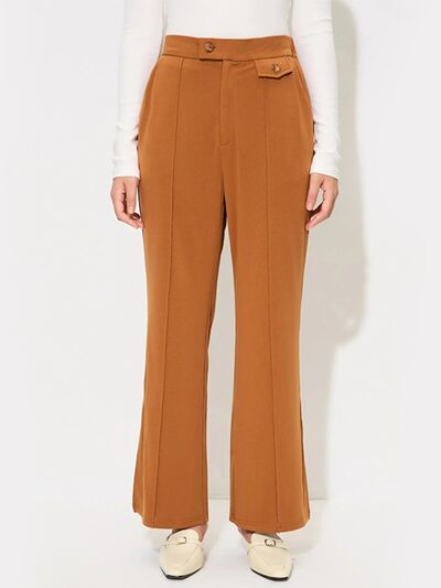 Slit Wide Leg Pants with Pockets - Pahabu - Women's Clothing & Shop