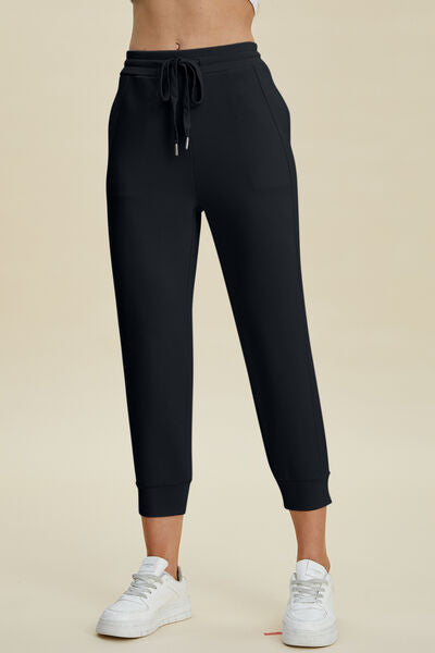 Basic Bae Full Size Air Scuba Drawstring High Waist Cropped Pants - Pahabu - Women's Clothing & Shop