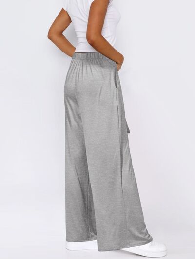 Tied Wide Leg Pants with Pockets - Pahabu - Women's Clothing & Shop