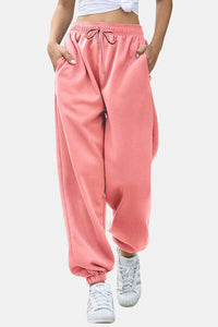 Elastic Waist Joggers with Pockets - Pahabu - Women's Clothing & Shop