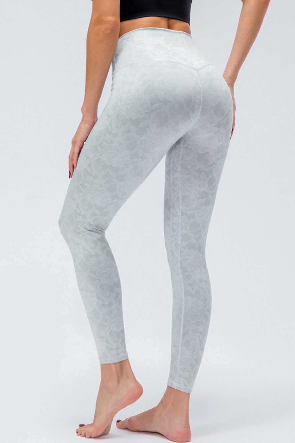 Wide Waistband Slim Fit Active Leggings - Pahabu - Women's Clothing & Shop