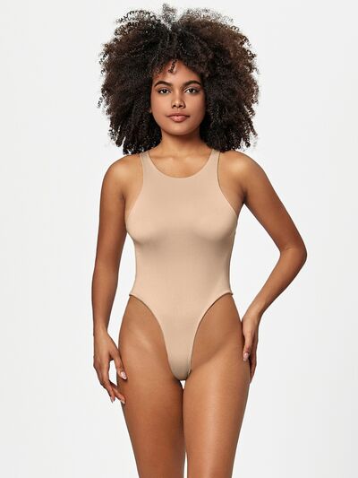 Full Size Round Neck Wide Strap Bodysuit - Pahabu - Women's Clothing & Shop