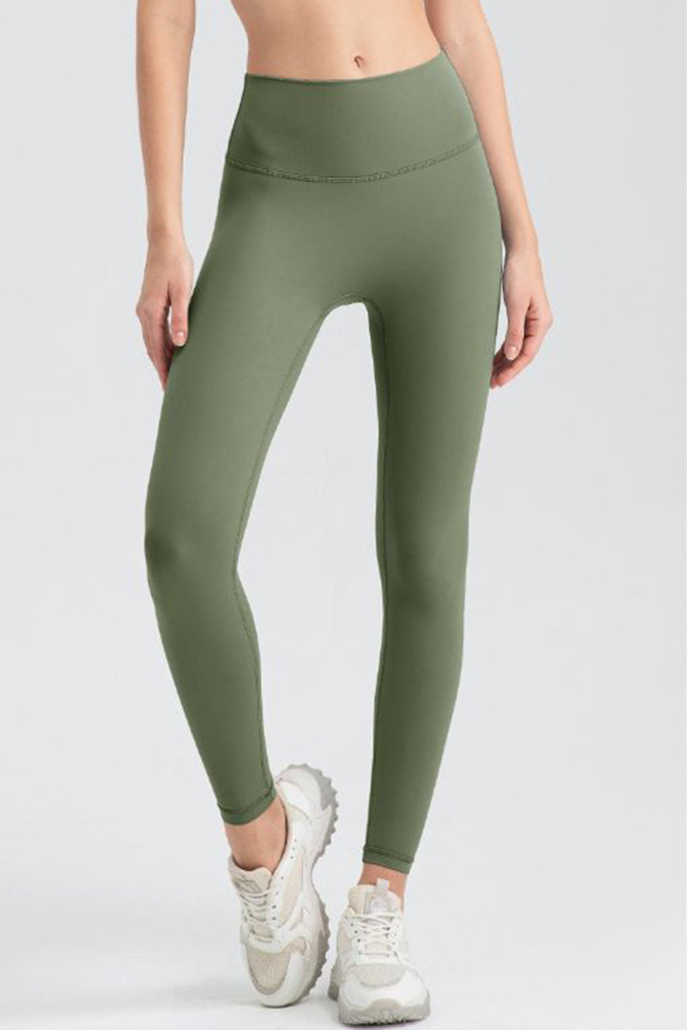 Wide Waistband Sport Leggings - Pahabu - Women's Clothing & Shop