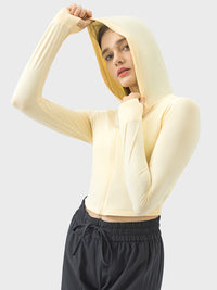 Millennia Zip Up Hooded Long Sleeve Active Outerwear - Pahabu - Women's Clothing & Shop