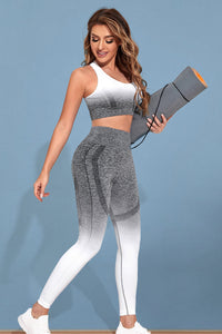 Gradient Sports Tank and Leggings Set - Pahabu - Women's Clothing & Shop