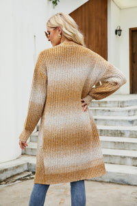 Gradient Open Front Cardigan - Pahabu - Women's Clothing & Shop