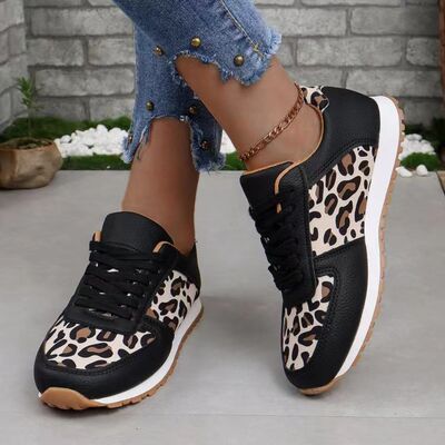 Tied Printed PU Leather Athletic - Pahabu - Women's Clothing & Shop
