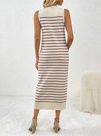 Round Neck Sleeve Midi Knit Dress - Pahabu - Women's Clothing & Shop