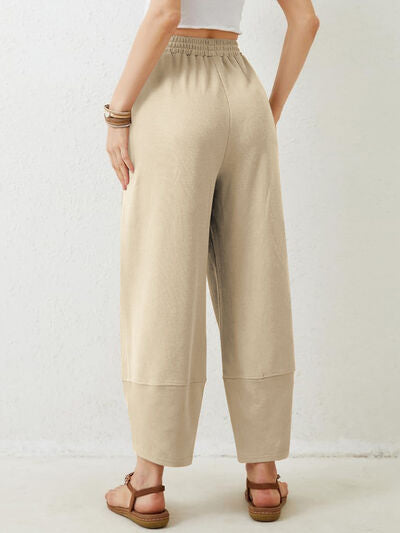 Lovelet Elastic Waist Wide Leg Pants - Pahabu - Women's Clothing & Shop