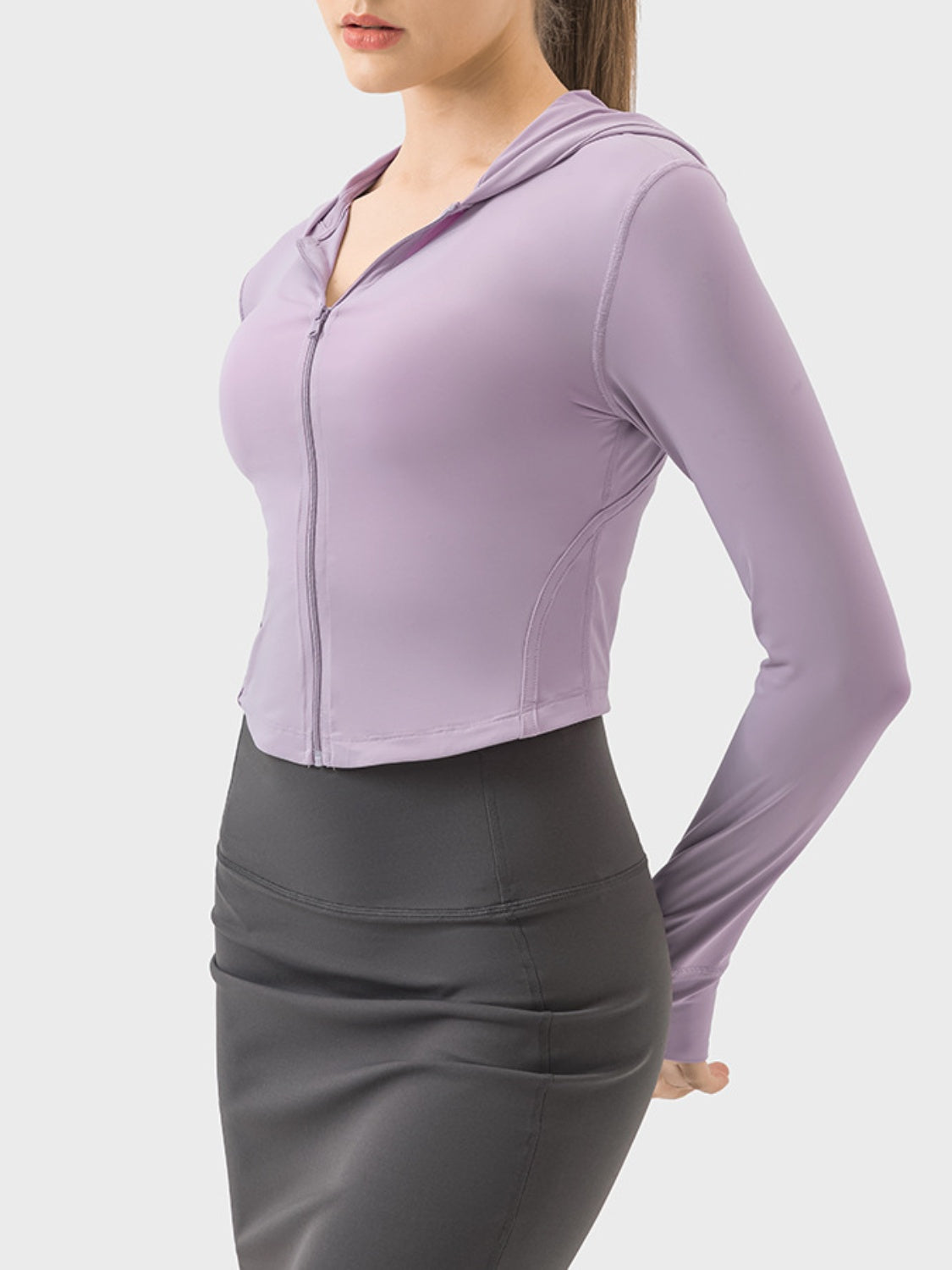 Millennia Zip Up Hooded Long Sleeve Active Outerwear - Pahabu - Women's Clothing & Shop