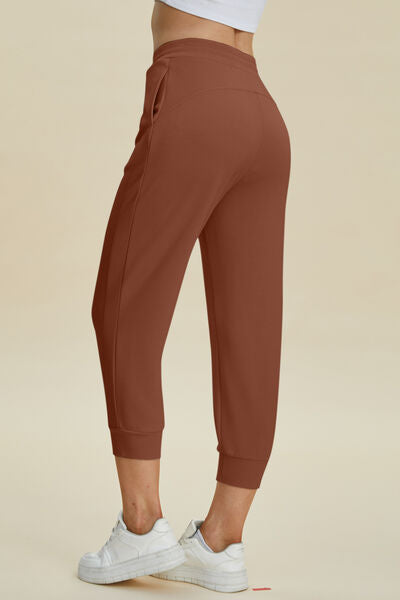 Basic Bae Full Size Air Scuba Drawstring High Waist Cropped Pants - Pahabu - Women's Clothing & Shop