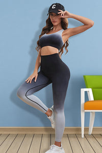 Gradient Sports Tank and Leggings Set - Pahabu - Women's Clothing & Shop