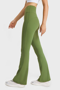 Millennia Elastic Waist Flare Yoga Pants - Pahabu - Women's Clothing & Shop
