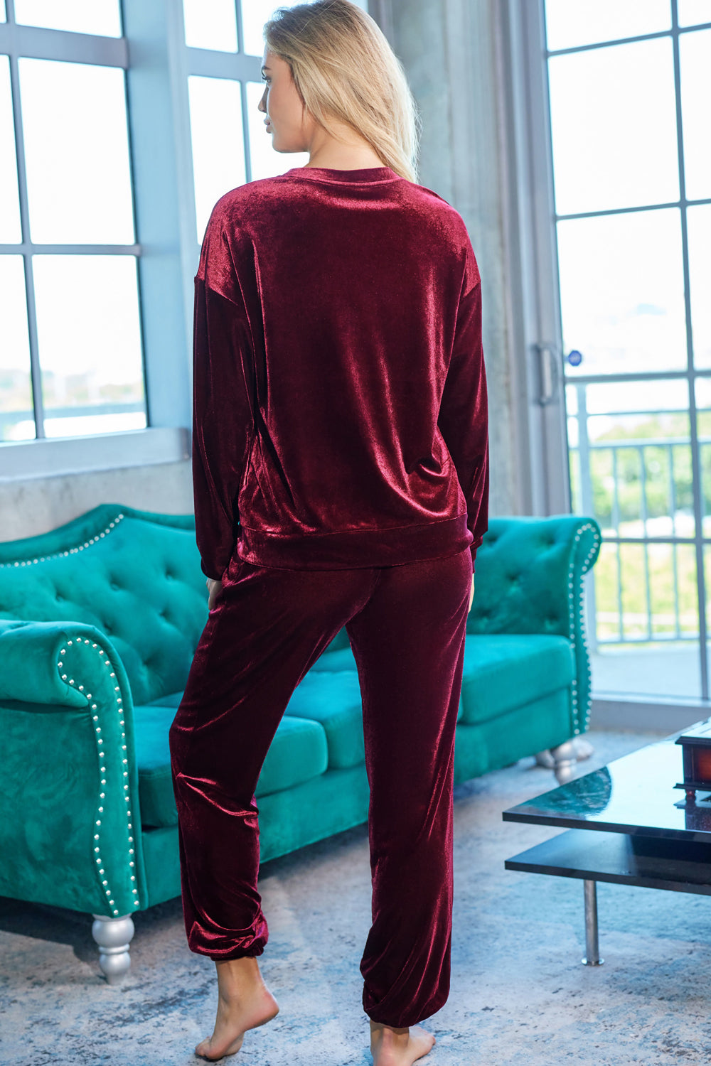Long Sleeve Top and Pants Lounge Set - Pahabu - Women's Clothing & Shop