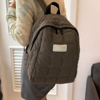 Quilted Polyester Backpack Bag - Pahabu - Women's Clothing & Shop