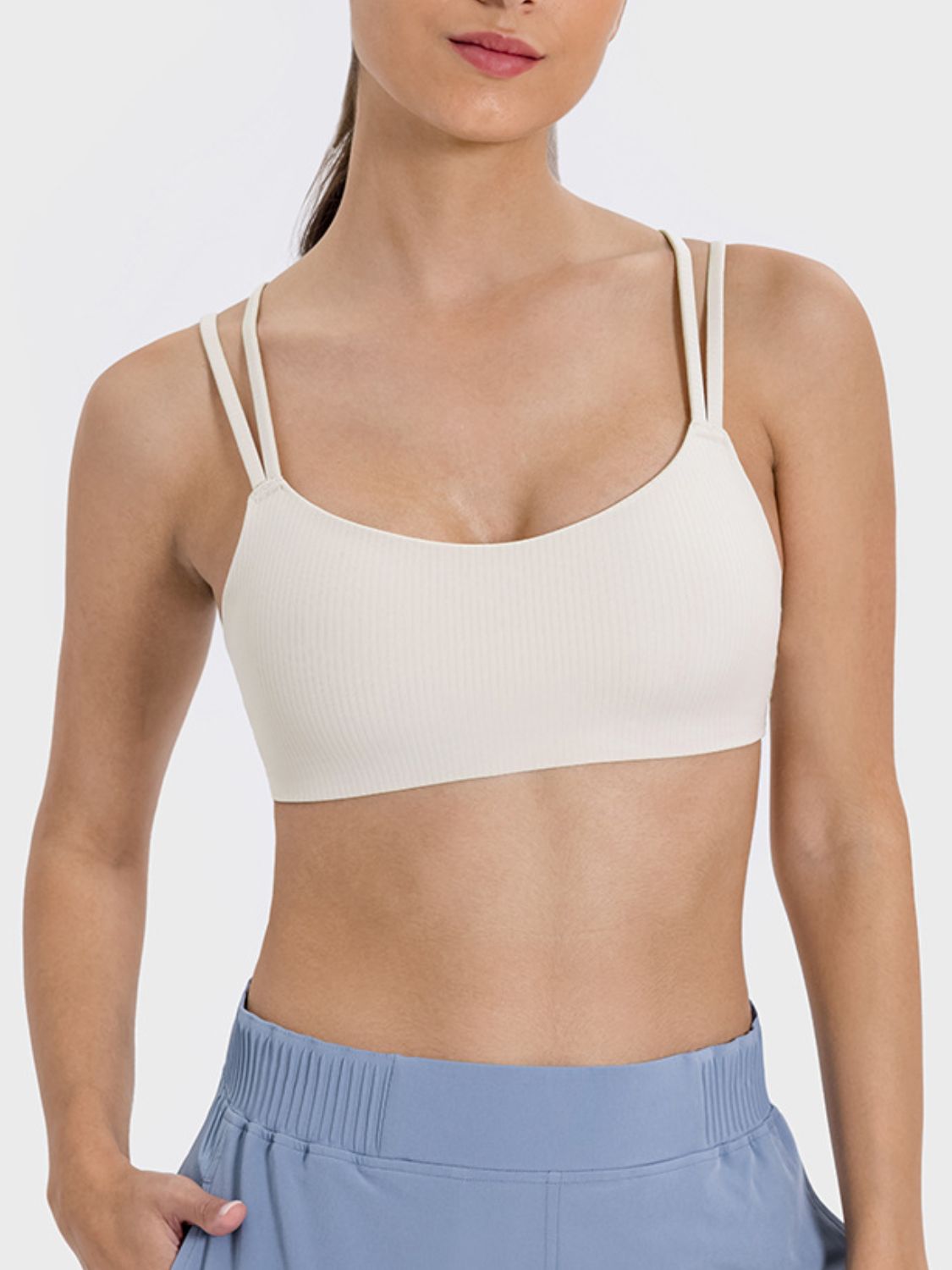 Millennia Scoop Neck Double Strap Active Cami - Pahabu - Women's Clothing & Shop