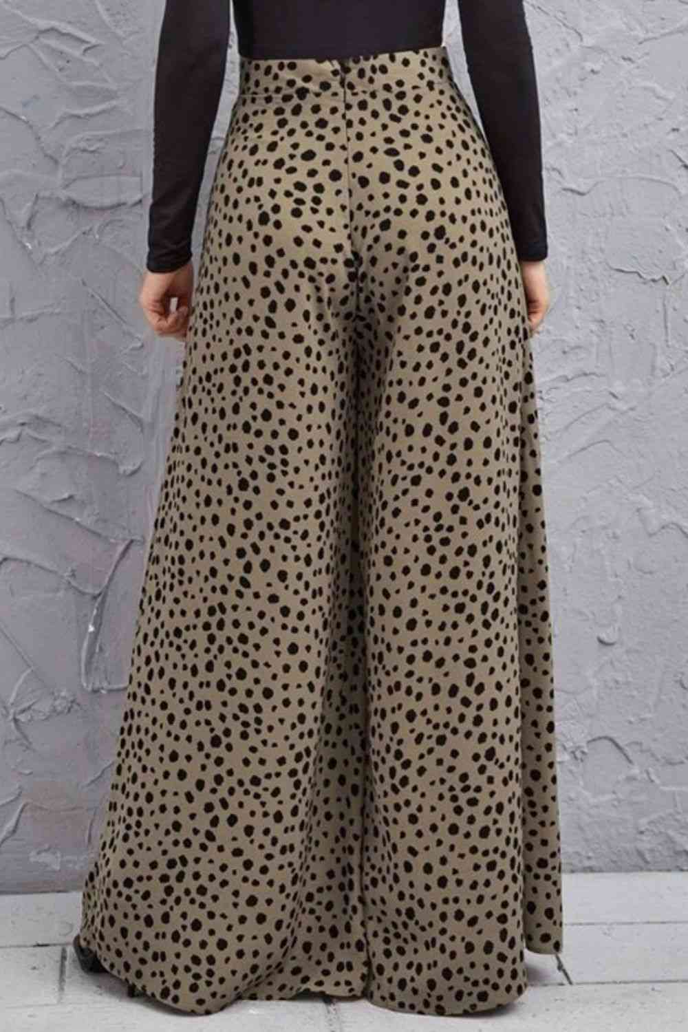 Animal Print High-Rise Culottes - Pahabu - Women's Clothing & Shop