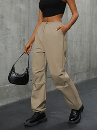 Perfee Pocketed Elastic Waist Pants - Pahabu - Women's Clothing & Shop