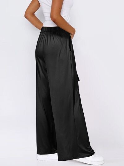 Tied Wide Leg Pants with Pockets - Pahabu - Women's Clothing & Shop