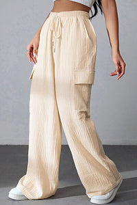 Drawstring Pocketed Wide Leg Pants - Pahabu - Women's Clothing & Shop
