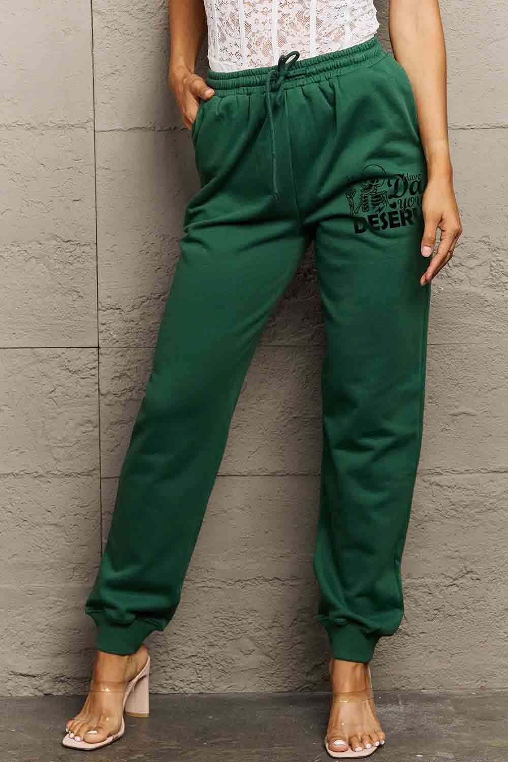 Simply Love Full Size HAVE THE DAY YOU DESERVE Graphic Sweatpants - Pahabu - Women's Clothing & Shop