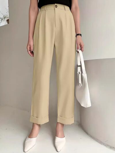 Full Size High Waist Pants - Pahabu - Women's Clothing & Shop