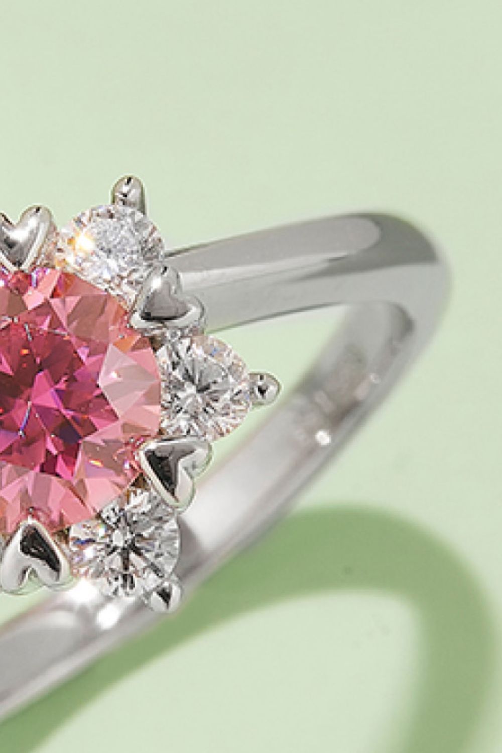 1 Carat Moissanite 925 Sterling Silver Cluster Ring - Pahabu - Women's Clothing & Shop