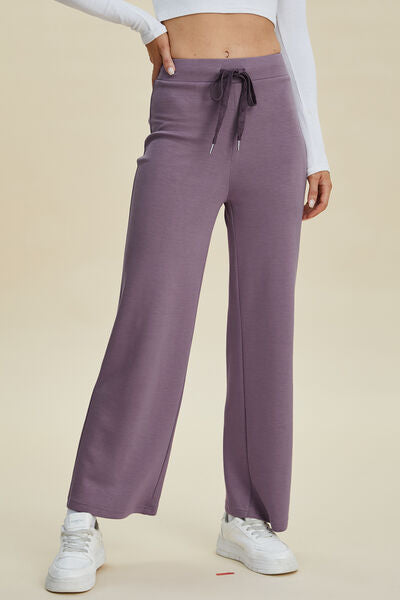 Basic Bae Full Size Air Scuba Drawstring Wide Leg Pants - Pahabu - Women's Clothing & Shop