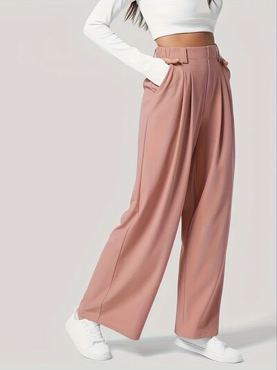 Wide Leg Pants with Pockets - Pahabu - Women's Clothing & Shop
