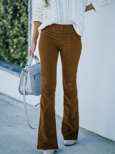 High Waist Bootcut Pants - Pahabu - Women's Clothing & Shop