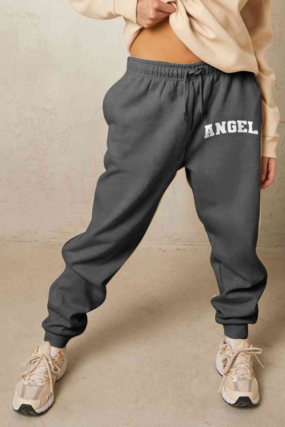 Simply Love Simply Love Full Size Drawstring Angel Graphic Long Sweatpants - Pahabu - Women's Clothing & Shop