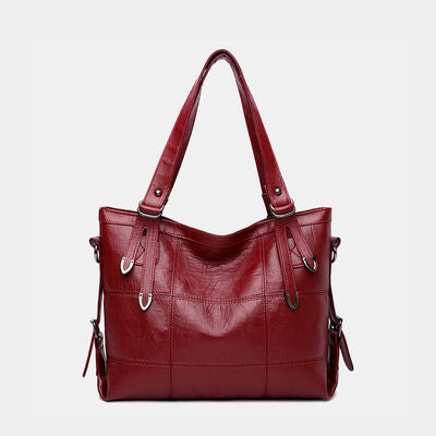 PU Leather Medium Handbag - Pahabu - Women's Clothing & Shop