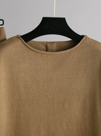 Basic Bae Rolled Round Neck Top and Pants Sweater Set - Pahabu - Women's Clothing & Shop