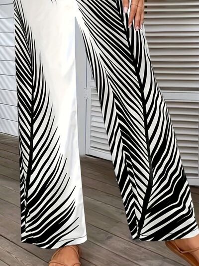 Printed Wide Leg Pants - Pahabu - Women's Clothing & Shop