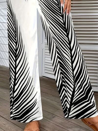 Printed Wide Leg Pants - Pahabu - Women's Clothing & Shop