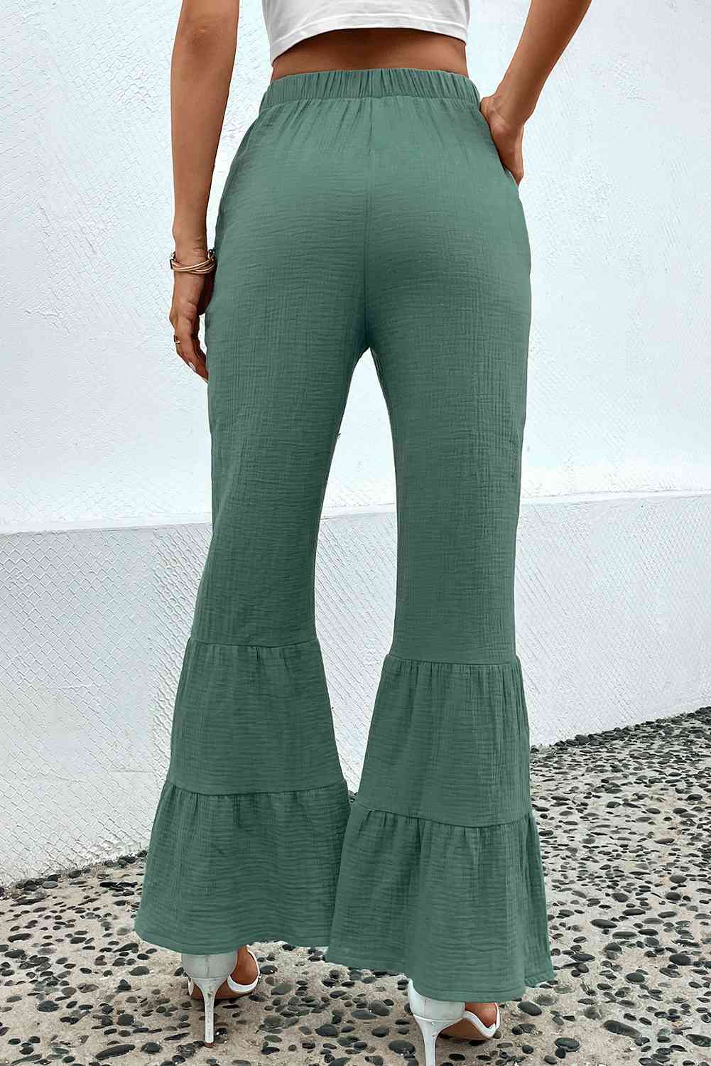 Long Flare Pants with Pocket - Pahabu - Women's Clothing & Shop