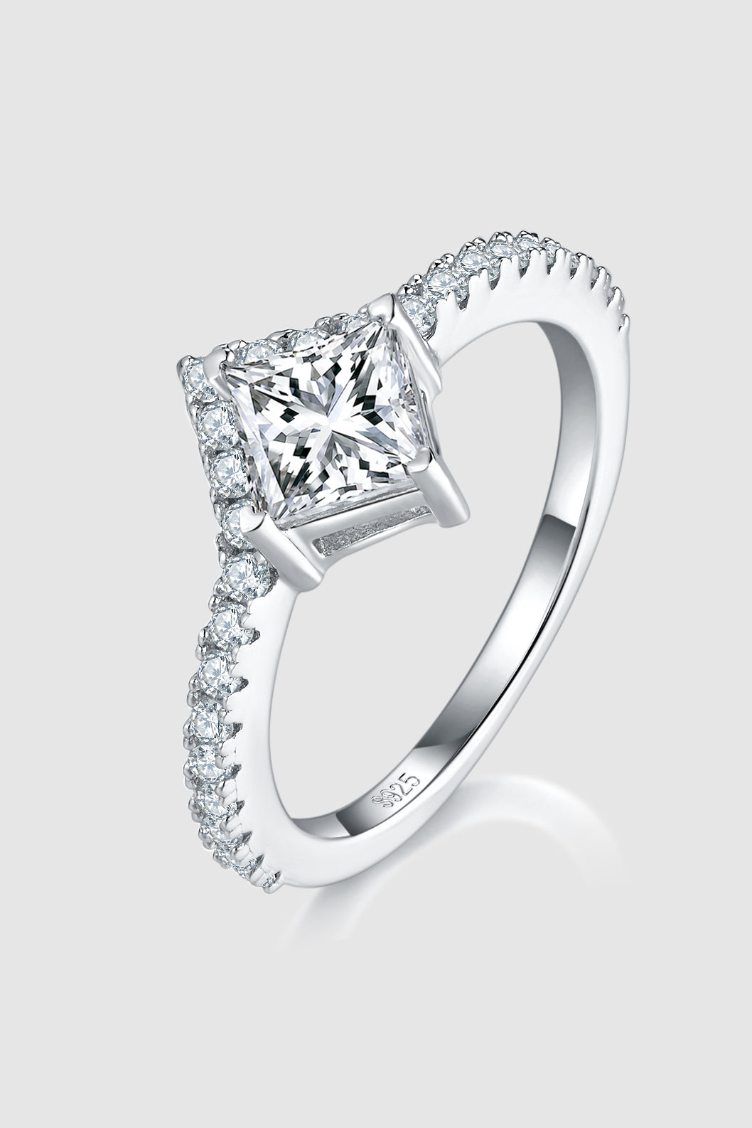 1 Carat Moissanite 925 Sterling Silver Double Layered Ring - Pahabu - Women's Clothing & Shop