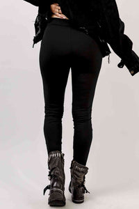Grommet Lace Up Leggings - Pahabu - Women's Clothing & Shop