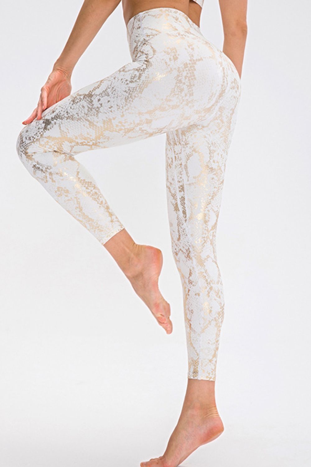 Animal Print Slim Fit Wide Waistband Long Sports Pants - Pahabu - Women's Clothing & Shop