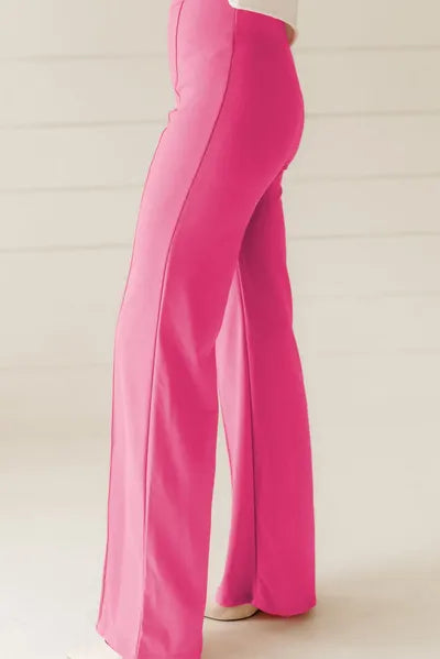 High Waist Straight Leg Pants - Pahabu - Women's Clothing & Shop