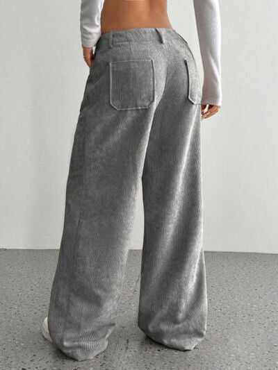 Wide Leg Pants with Pockets - Pahabu - Women's Clothing & Shop
