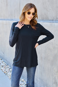 Basic Bae Full Size Round Neck Long Sleeve Top