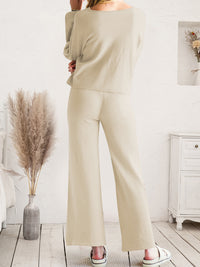 Long Sleeve Lounge Top and Drawstring Pants Set - Pahabu - Women's Clothing & Shop