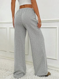Tied Striped Wide Leg Pants - Pahabu - Women's Clothing & Shop