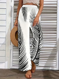 Printed Wide Leg Pants - Pahabu - Women's Clothing & Shop