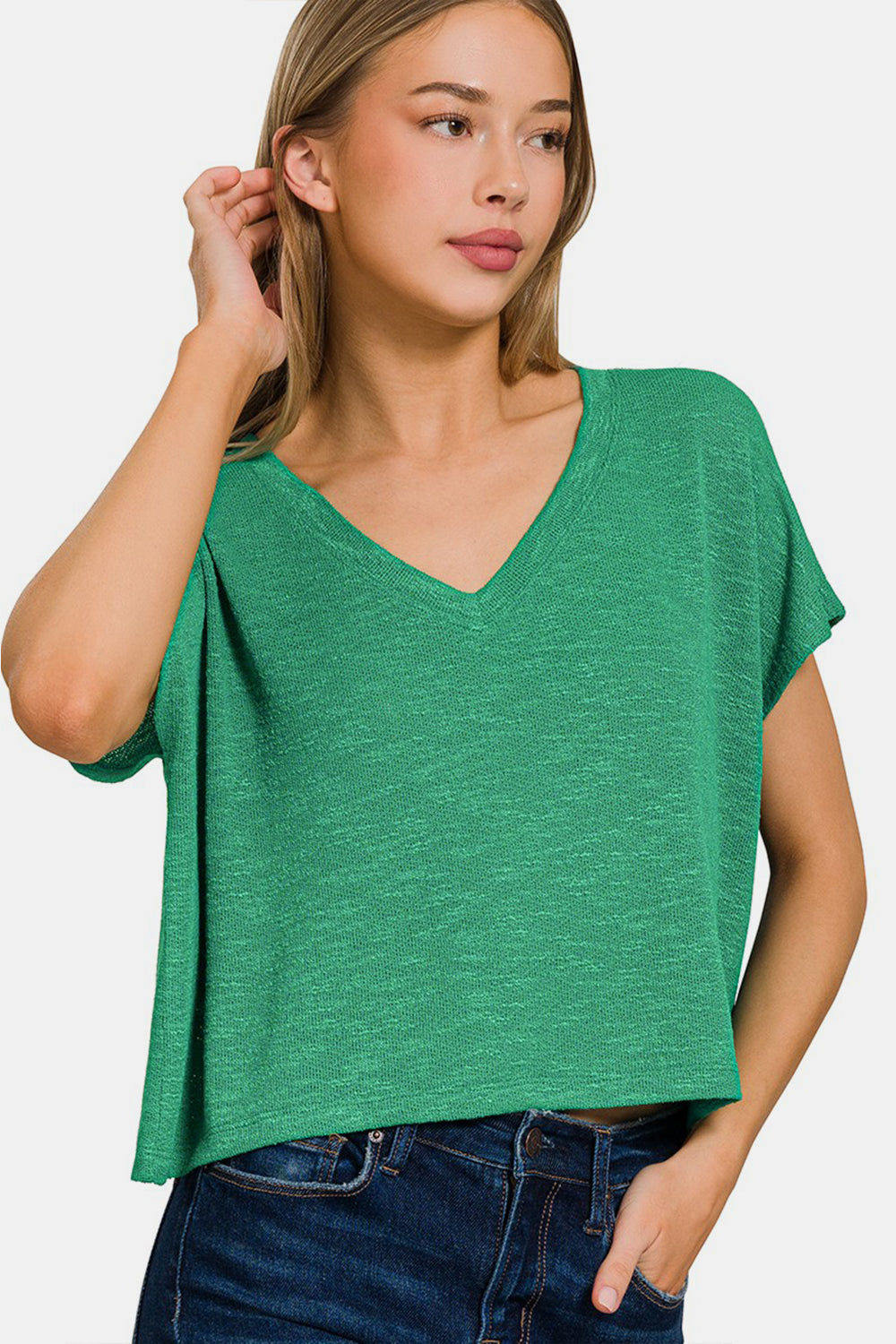 Zenana V-Neck Short Sleeve T-Shirt