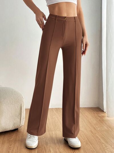 High Waist Wide Leg Pants - Pahabu - Women's Clothing & Shop